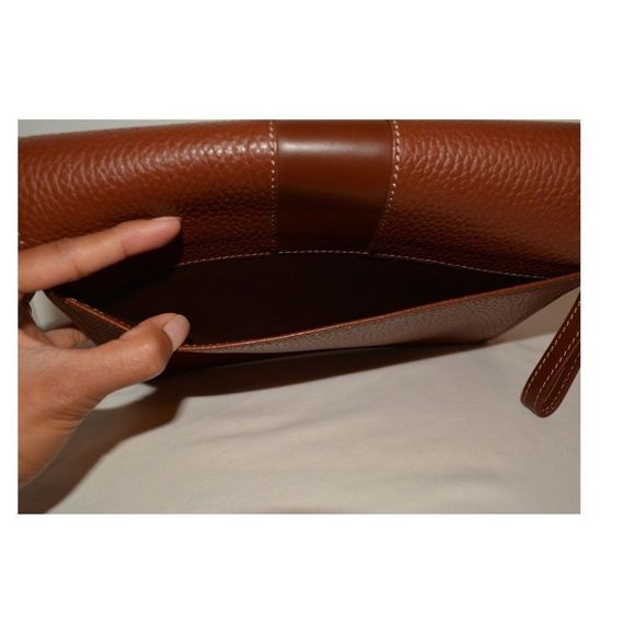 BURBERRY london clutches brown leather - Picture 15 of 16